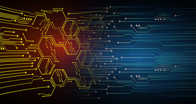 cyber circuit future technology concept background
