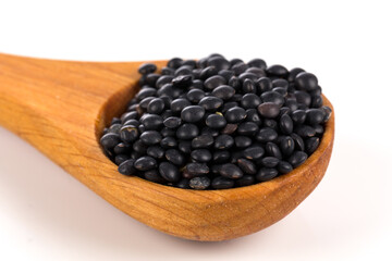 Black organic lentils