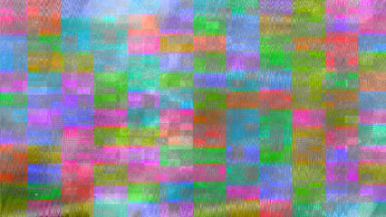 Fototapeta premium Abstract glitch art background image.