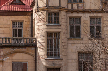 Urban exploration in an old abandoned hospital in a historic mansion in Poland - Urbex