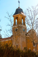Campanario en la ciudad de Guadalajara, Castilla La Mancha, Espa&ntilde;a.