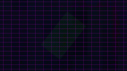 Abstract glitch art grid background image.