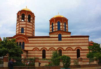 Fototapeta na wymiar Christian Orthodox Church of St. Nicholas in Batumi, Georgia