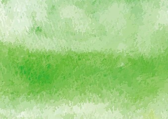 Obraz premium 緑の水彩背景フレームイラスト