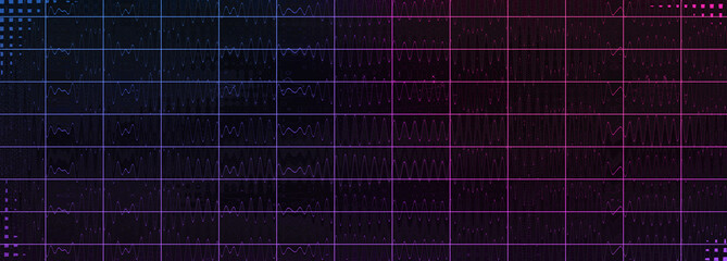 Abstract glitch art grid background image.