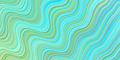 Fototapeta premium Light Blue, Yellow vector texture with curves.