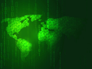 Security shield  lock digital background 2d illustration