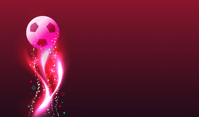 Abstract game trophy, award banner, soccer cup