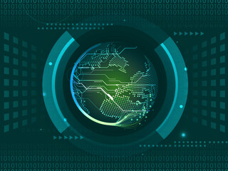 3d rendering globe with word dot com