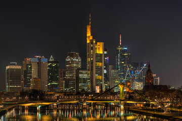 Fototapeta na wymiar Frankfurt am Main Skyline, Germany