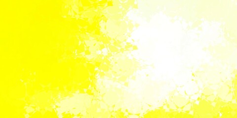 Light Yellow vector texture with random triangles.