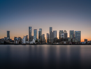Canary Wharf after Sunset