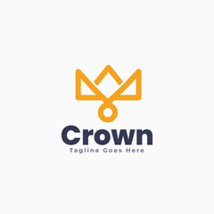 King and Queen Crown Logo Template