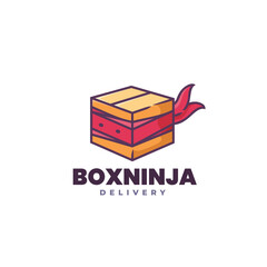 Box Ninja Delivery Logo Template
