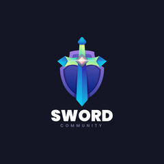 Sword and Shield Logo Template