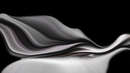 Abstract luxury Flowing Black White Fiber Background