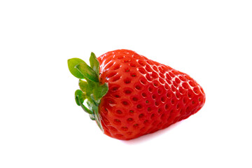 a strawberry isolated on a white background