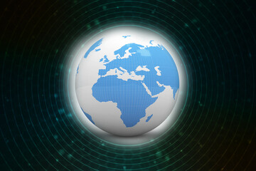 3d illustration of Data sharing concept