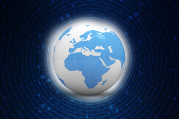 3d illustration of Data sharing concept