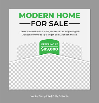 Social media ads vector templates fully editable, advertising design, social media banner post