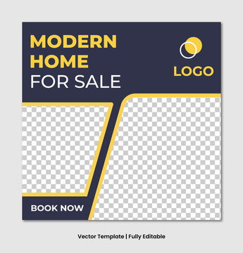 Social media ads vector templates fully editable, advertising design, social media banner post