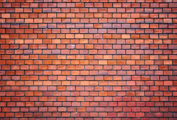 Old red brick wall texture background