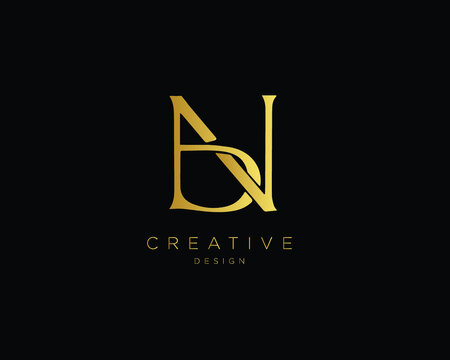 Creative Minimal Letter BN NB Logo Design | Unique NB BN Monogram