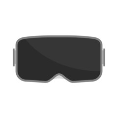 VR glasses headset. Virtual reality helmet. Vector stock illustration. Isolated eps10.