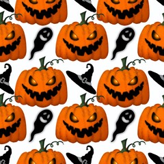 Halloween seamless pumpkin pattern for fabrics and textiles and packaging and gifts and cards and linens and kids