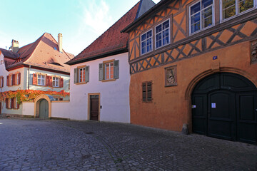 Fototapeta na wymiar Streets in old town, Bamberg, Germany