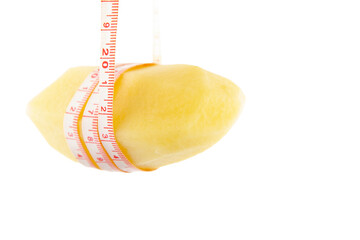 image of potato white background