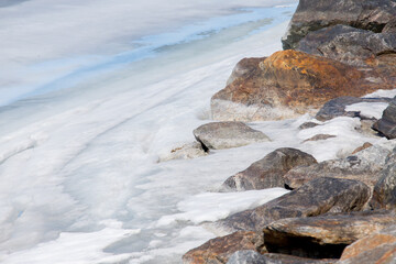 winter in the city Tampere Finland Frozen lake