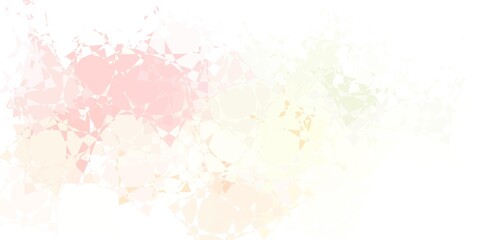 Light Pink, Green vector template with triangle shapes.