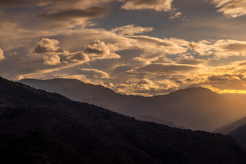 Obraz premium sunrise in the mountains