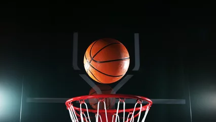 Foto op Canvas Detail of basketball ball © Jag_cz
