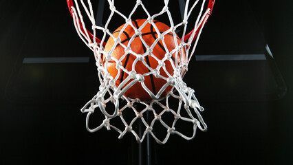Fototapeta na wymiar Detail of basketball ball