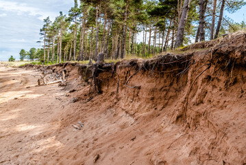 Coastal erosion on the North Sea coast