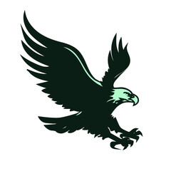 Eagle stock illustratio on white background