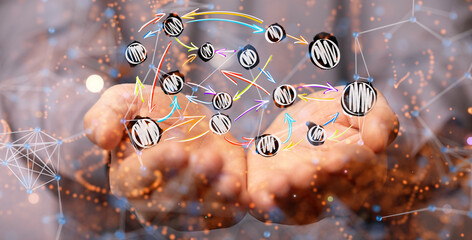 people network structure HR - Human resources management and recruitment