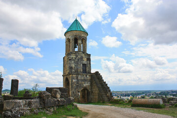 Fototapeta na wymiar Bell tower of Bagrat Cathedral in Kutaisi, Georgia 