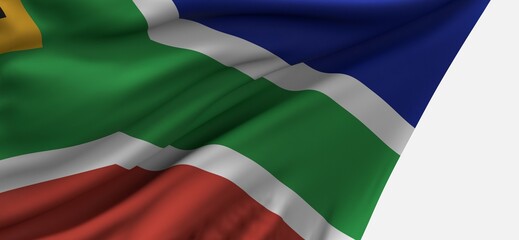 Obraz premium flag of south africa national