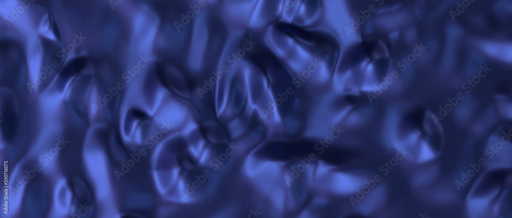 Poster blue wave abstract background 3d rendering flat design style