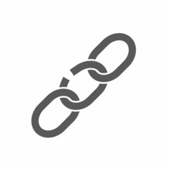 vector illustration of broken chain template icon.