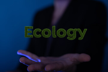 Eco green energy. Mixed media ecology