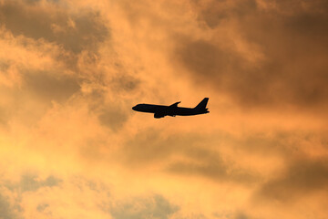 airplane in the sky