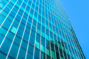 Fototapeta na wymiar background of the glass modern office building.