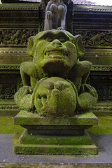 Stutue in Sacred Monkey Forest, Ubud, Bali, Indonesia