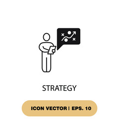 strategy icons  symbol vector elements for infographic web