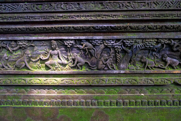 monkey forest ubud art on stone