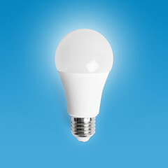 led light bulb isolated on white - 500720273